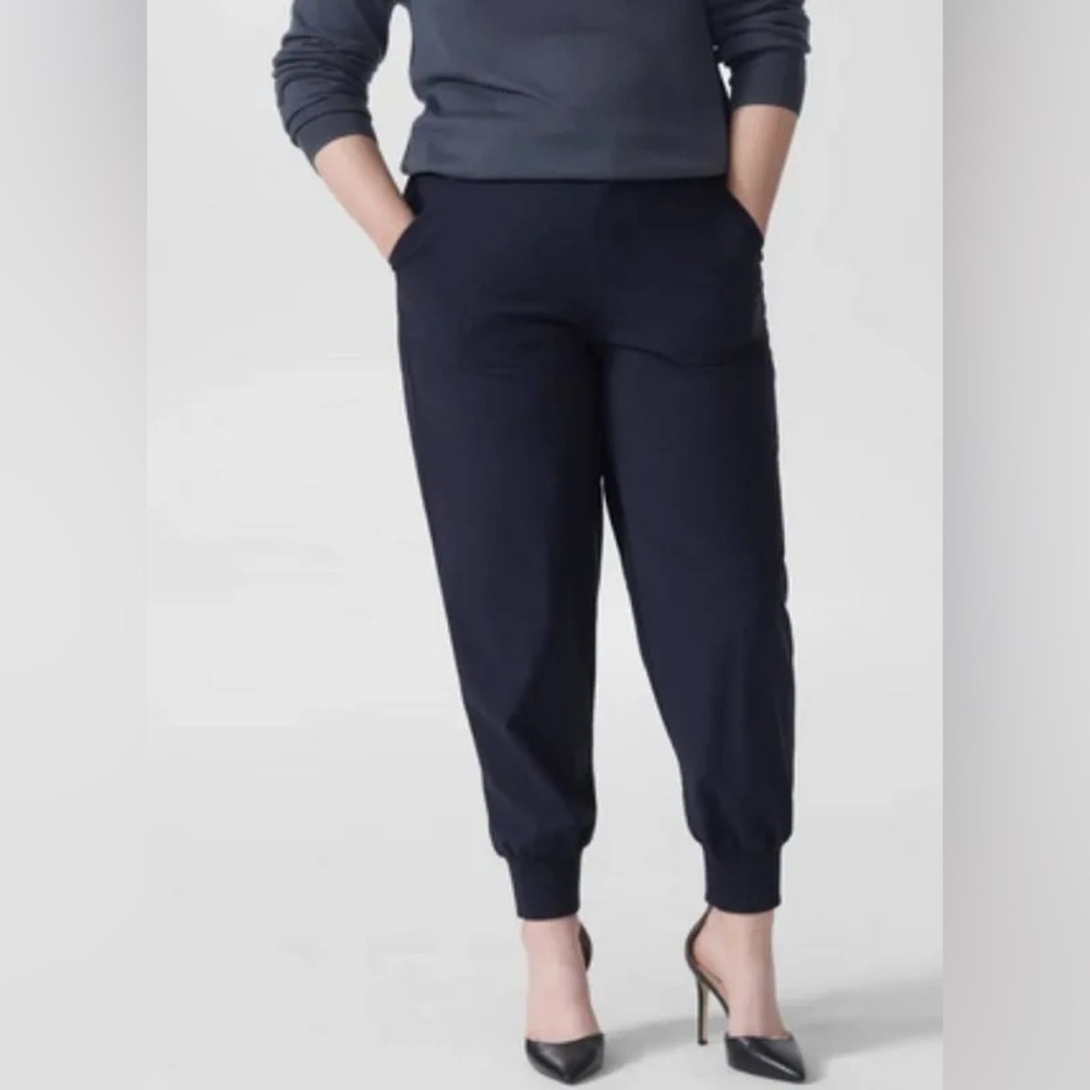 Universal Standard Minton Wool Joggers in Navy Sz 40
